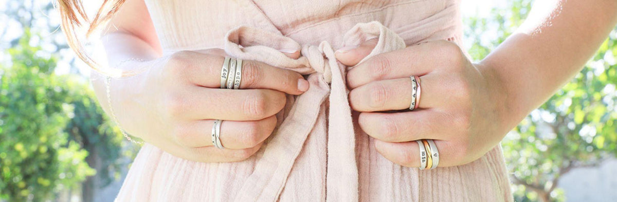 Cheap stackable shop rings