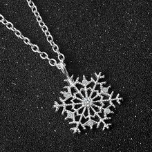 Load image into Gallery viewer, Snowflake Zircon Flower  Necklace