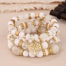 Load image into Gallery viewer, Bohemian White Crystal Beads Strand Bracelets
