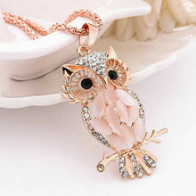 Load image into Gallery viewer, Opal Pendant Owl Pendant Necklace