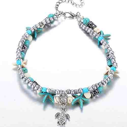 Bohemian Starfish Turtle Bracelet
