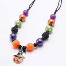 Load image into Gallery viewer, Halloween Beads Pumpkin Necklace
