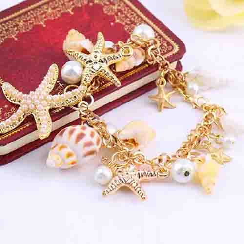 Pearl Shell Starfish Bracelet