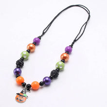 Load image into Gallery viewer, Halloween Beads Pumpkin Necklace
