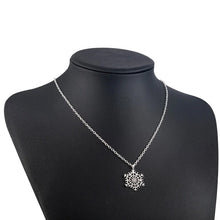 Load image into Gallery viewer, Snowflake Zircon Flower  Necklace