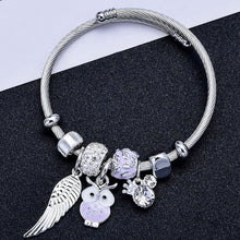 Load image into Gallery viewer, Owl Angel Wings Bracelet