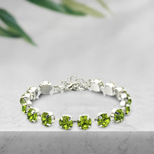 Load image into Gallery viewer, Glass Crystal Tennis Bracelet