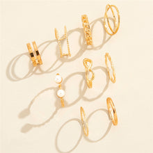 Load image into Gallery viewer, Gold Knuckle Rings Set
