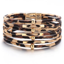 Load image into Gallery viewer, Leopard Leather Wrap Bracelets