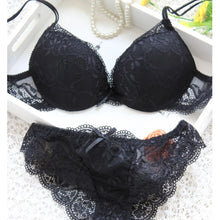 Load image into Gallery viewer, Women Cute Sexy Satin Lace Embroidery Bra Sets With Panties