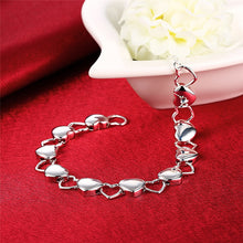 Load image into Gallery viewer, 925 Sterling Silver Hollow Heart Bracelet