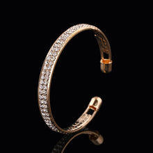 Load image into Gallery viewer, Elegant Rhinestone Cuff Bracelet