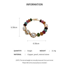 Load image into Gallery viewer, Natural Stone Colorful Beads Bracelet
