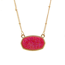 Load image into Gallery viewer, Oval Druzy Necklace