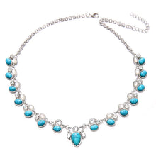 Load image into Gallery viewer, Turquoise Beads Statement Necklace