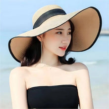 Load image into Gallery viewer, Sunblock Straw Hat
