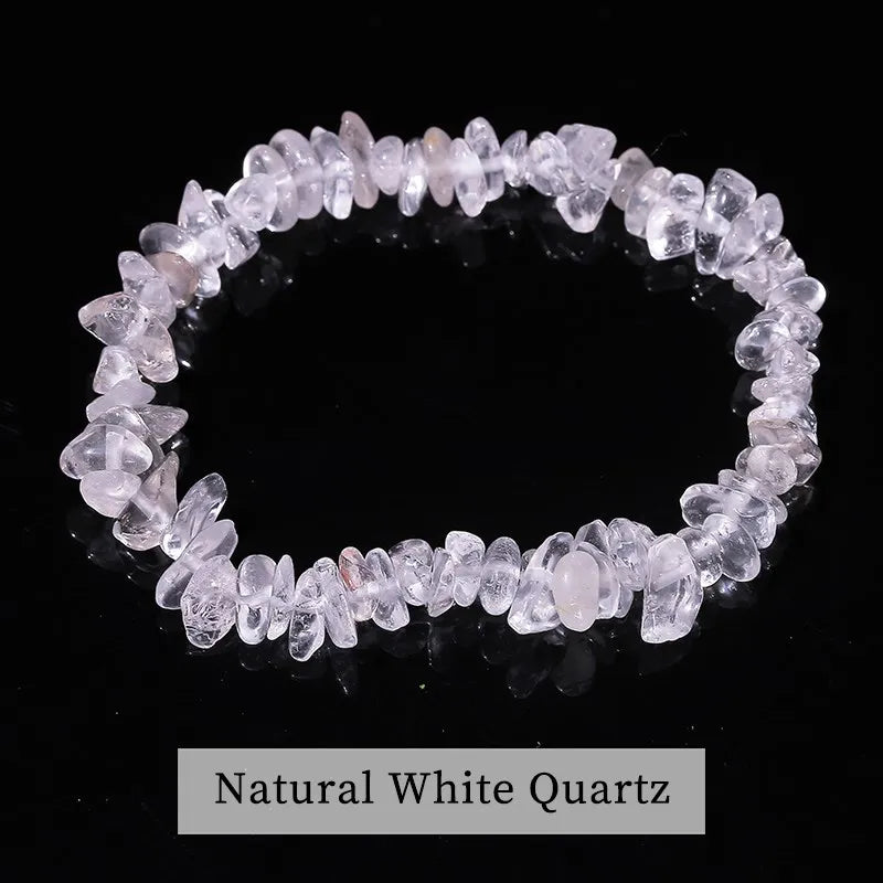 Crystal Stone Seven Chakra Chip Bracelet – Kandere