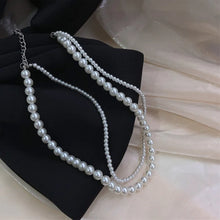 Load image into Gallery viewer, Double Layer Pearl Necklace
