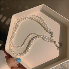 Load image into Gallery viewer, Double Layer Pearl Necklace
