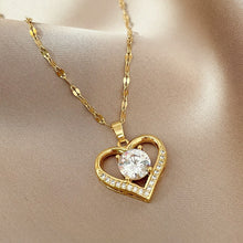 Load image into Gallery viewer, Gem Heart Necklace