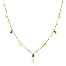 Load image into Gallery viewer, Gold Plated Square Zircon Necklace