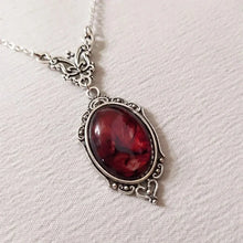 Load image into Gallery viewer, Gothic Red Quartz  Necklace
