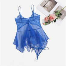 Load image into Gallery viewer, Women Lace Babydoll + Panties Sleepwear Nightgown