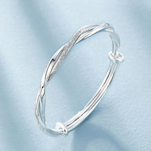 Load image into Gallery viewer, 925 sterling silver wave Bracelet
