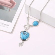 Load image into Gallery viewer, Retro Snail Turquoise Necklace