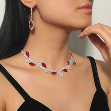 Load image into Gallery viewer, Geometric Rhinestone Necklace Set