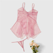 Load image into Gallery viewer, Women Lace Babydoll + Panties Sleepwear Nightgown