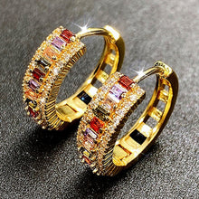 Load image into Gallery viewer, 14k Plated Gold Plated Colorful Earrings