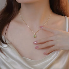 Load image into Gallery viewer, Green Jade Pendant  Necklace
