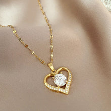 Load image into Gallery viewer, Gem Heart Necklace