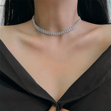 Load image into Gallery viewer, Rhinestone Crystal Choker Necklace