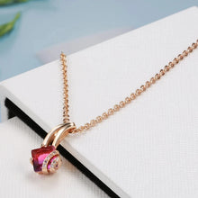 Load image into Gallery viewer, Pink Natural Zircon Necklace
