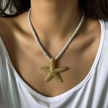 Load image into Gallery viewer, Rope Chain Starfish Necklace