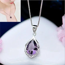 Load image into Gallery viewer, Waterdrop Amethyst Necklace
