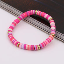 Load image into Gallery viewer, Colorful Clay Spacer Bohemian Bracelet
