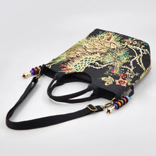 Load image into Gallery viewer, Peacock Embroidered Satchel Bag
