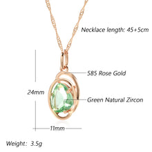 Load image into Gallery viewer, Geometric Light Green Stone Necklace
