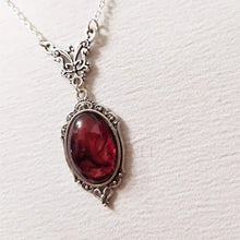 Load image into Gallery viewer, Gothic Red Quartz  Necklace
