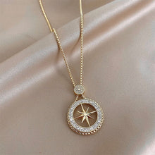 Load image into Gallery viewer, Gold Plated Six Star Necklace