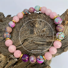 Load image into Gallery viewer, Rose Quartz Beaded Bracelet
