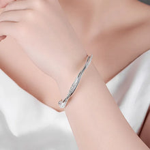 Load image into Gallery viewer, 925 sterling silver wave Bracelet
