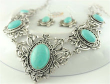 Load image into Gallery viewer, Round Turquoise Necklace set