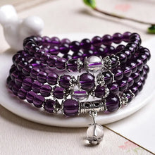 Load image into Gallery viewer, Natural Crystal Amethysts Bracelet
