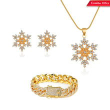 Load image into Gallery viewer, Snowflake Necklace Jewelry set