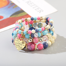 Load image into Gallery viewer, Crystal Candy Beaded Multilayer Bracelet
