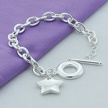 Load image into Gallery viewer, 925 Sterling Silver Star Bracelet
